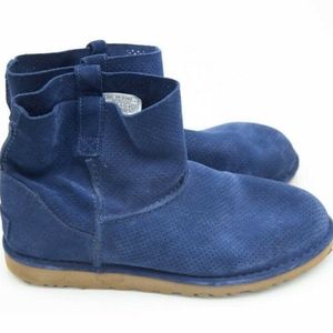 UGG Women's Marine Blue Unlined Mini Boots Sz 10